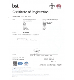 ISO 9001證書-海寧海利得